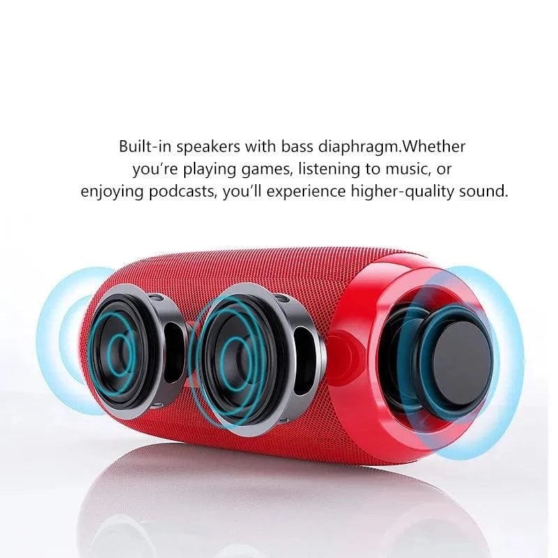 TG117 haut-parleur extérieur étanche Portable sans fil colonne haut-parleur boîte Support TF carte FM Radio entrée Aux - snapkids