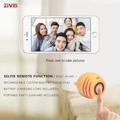 Zivei Mini haut-parleur Bluetooth Animal sans fil petit haut-parleur Portable musique caisson de basses colonne basse lecteur stéréo haut-parleur Christmas - snapkids