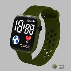 Montre numérique LED pour enfants, montre de sport étanche pour garçons et filles, en Silicone, décontractée, électronique, 2023 - snapkids